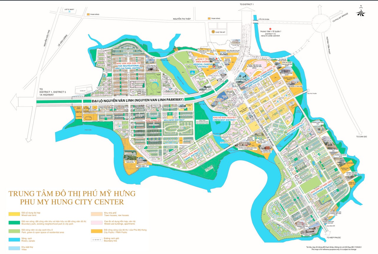 Ban do Khu A phu my hung